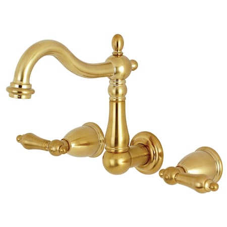 Heritage KS1257AL 8-Inch Center Wall Mount Bathroom Faucet KS1257AL